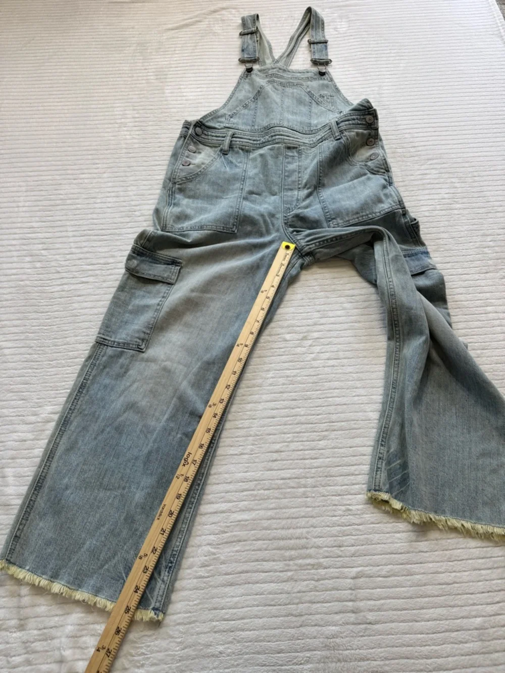 Pilcro Light Wash Blue Denim Overalls - Picture 2 of 9